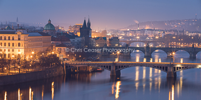 Winter Colours, Prague's Bridges