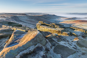 Morning Frost, Stanage Edge